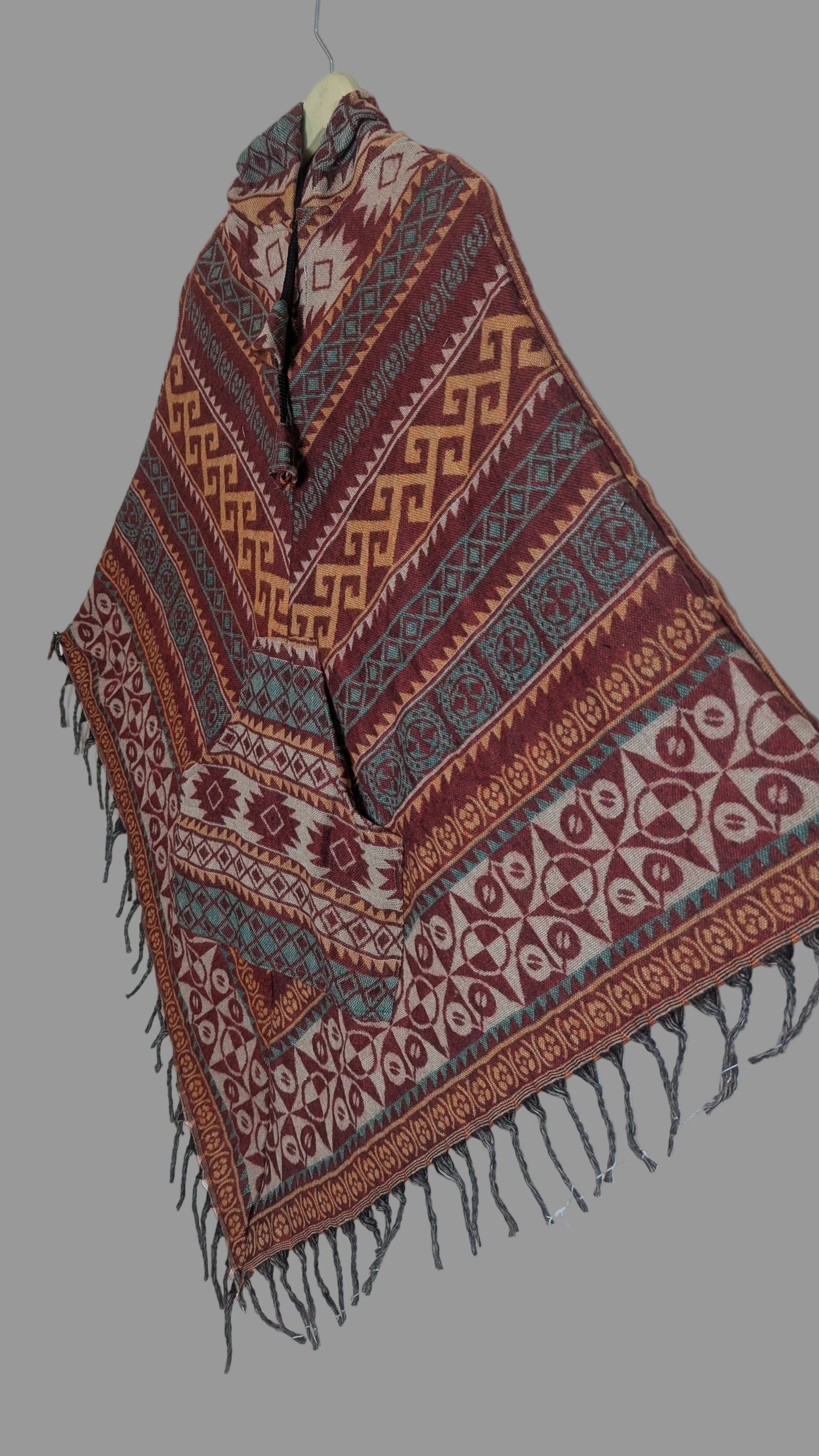 Sage Nomad Woven Gheri Joggers – Hand-Loomed Cotton with Tribal Accents
