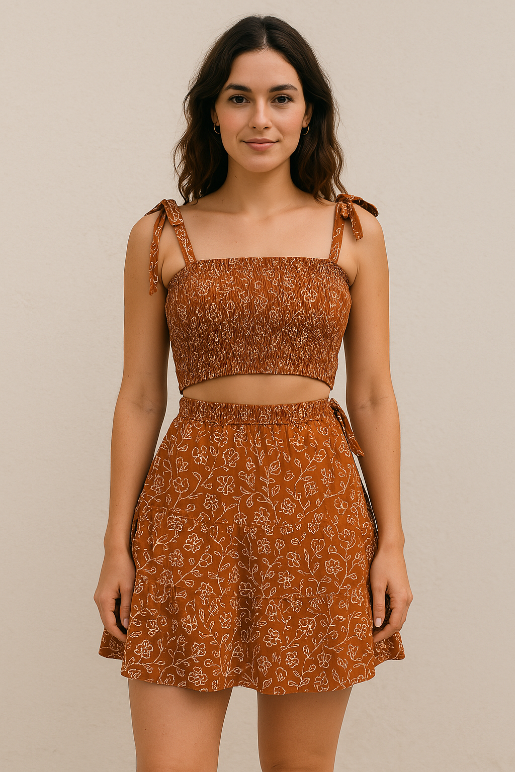 Bohemian Cotton Co-Ord Set | Handmade Elegance