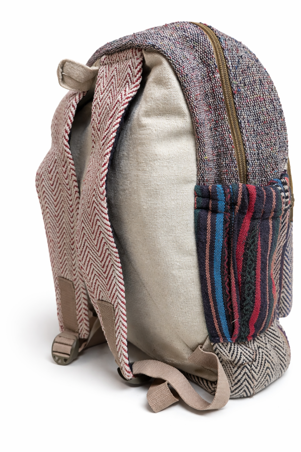 The Buddha Zen Backpack: Handcrafted Himalayan Hemp & Gheri Loom