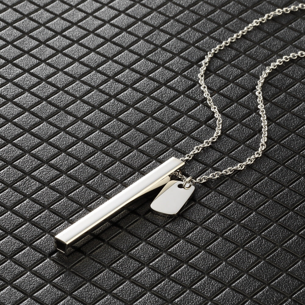 Square Tube Whistle Yoga Meditation Necklace