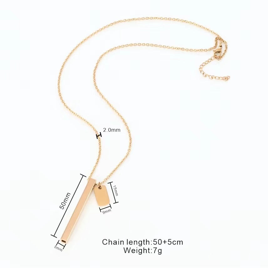 Square Tube Whistle Yoga Meditation Necklace
