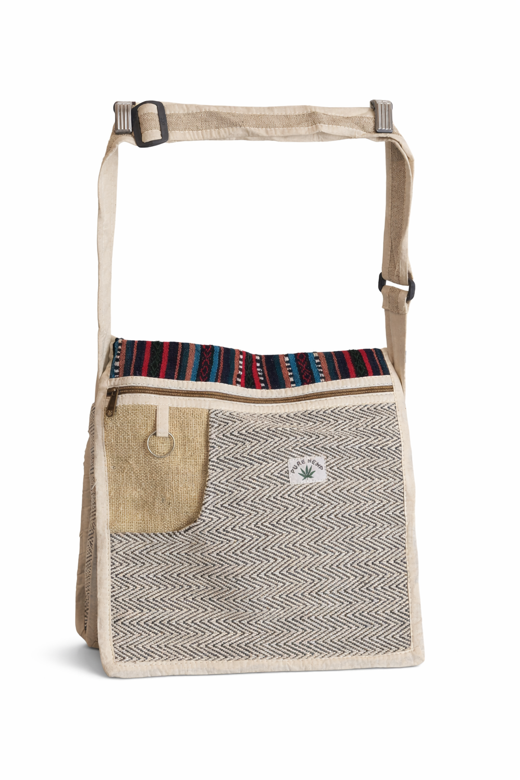 Eco-Friendly Handcrafted Himalayan Hemp Cross-body Bag