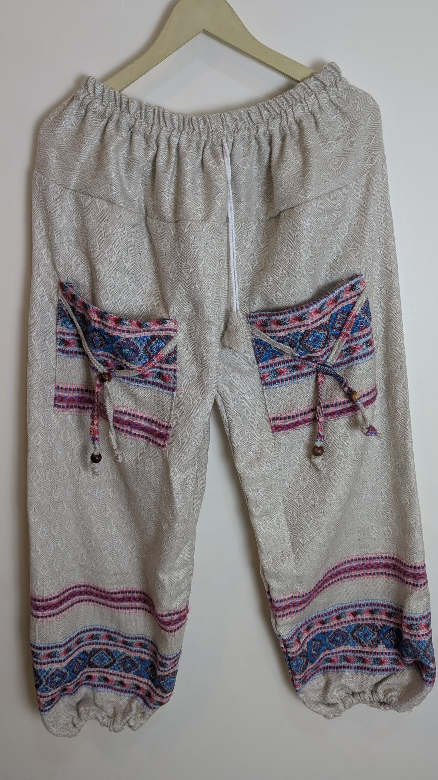 The Himalayan Hearthside Woven Gheri Pajamas – Sage & Tribal Border