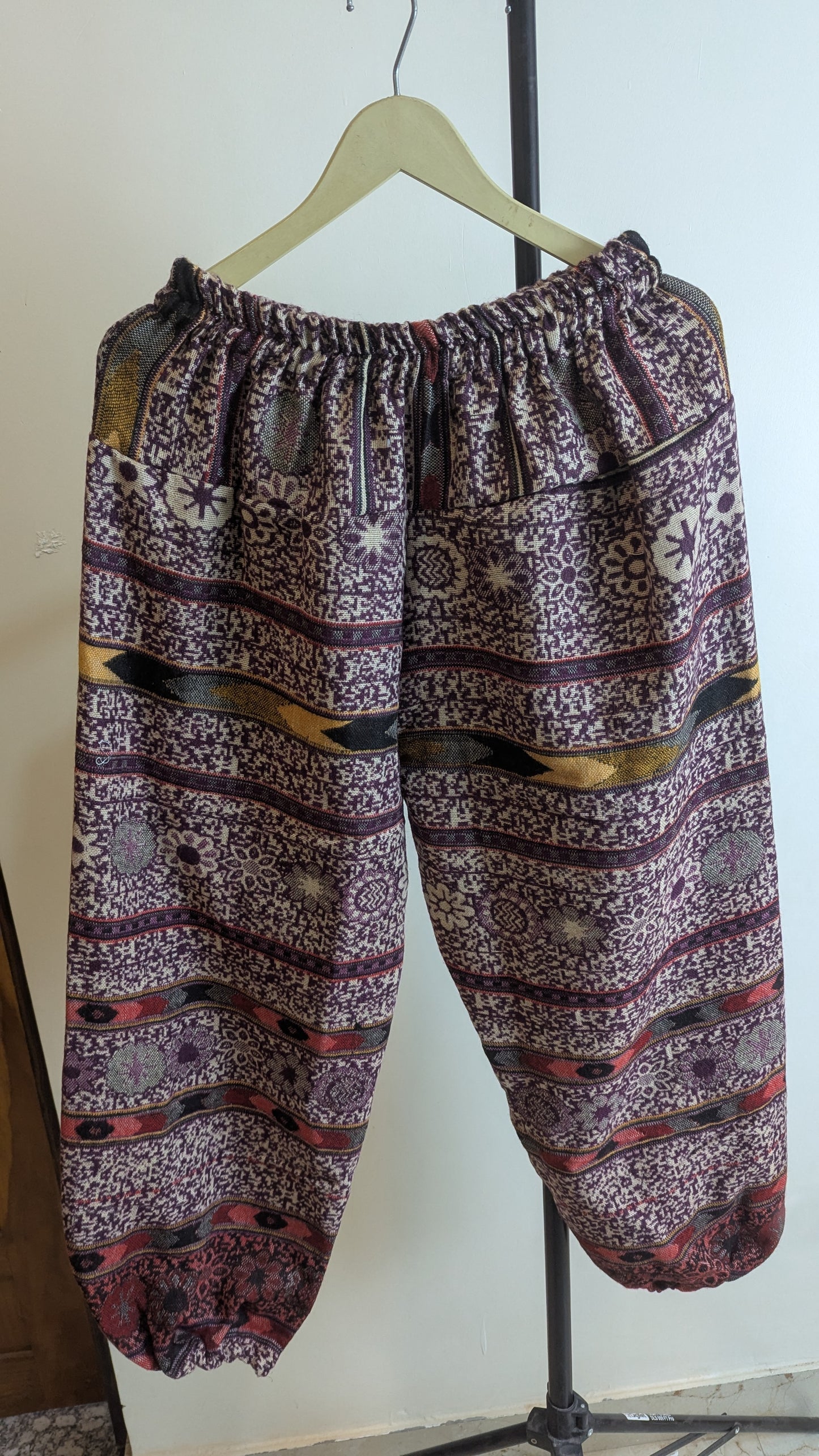 Mandala Tapestry Harem Pants – Handcrafted Floral-Patterned Gheri Cotton
