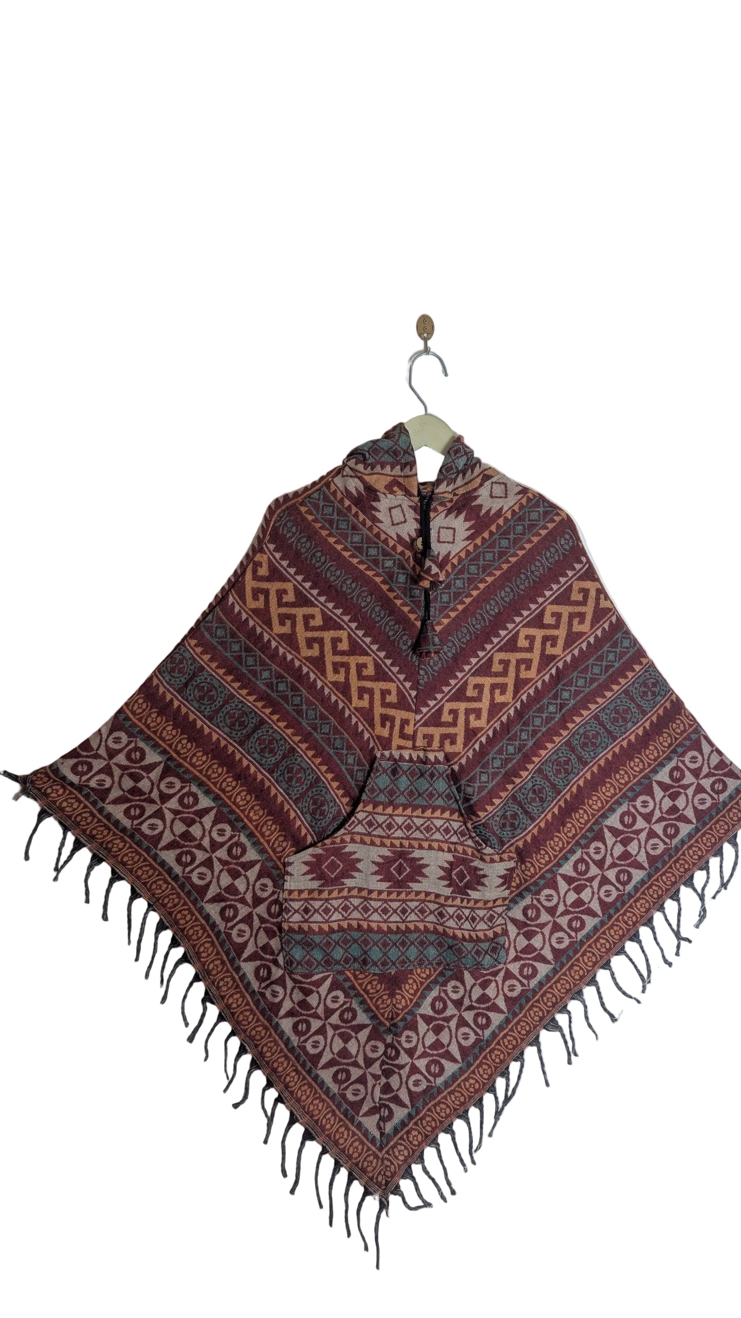 Sage Nomad Woven Gheri Joggers – Hand-Loomed Cotton with Tribal Accents