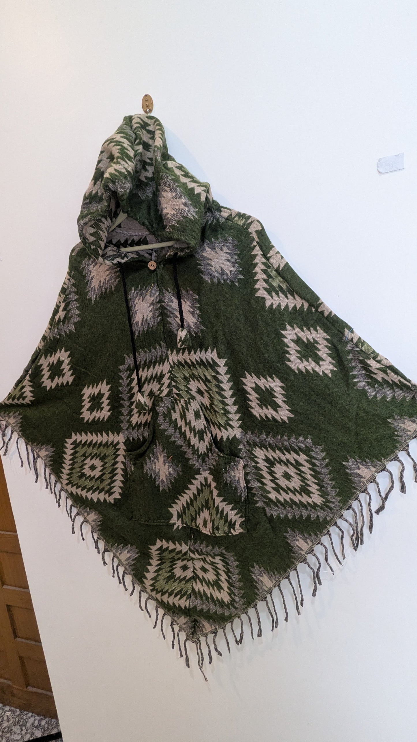 Sage Nomad Woven Gheri Joggers – Hand-Loomed Cotton with Tribal Accents