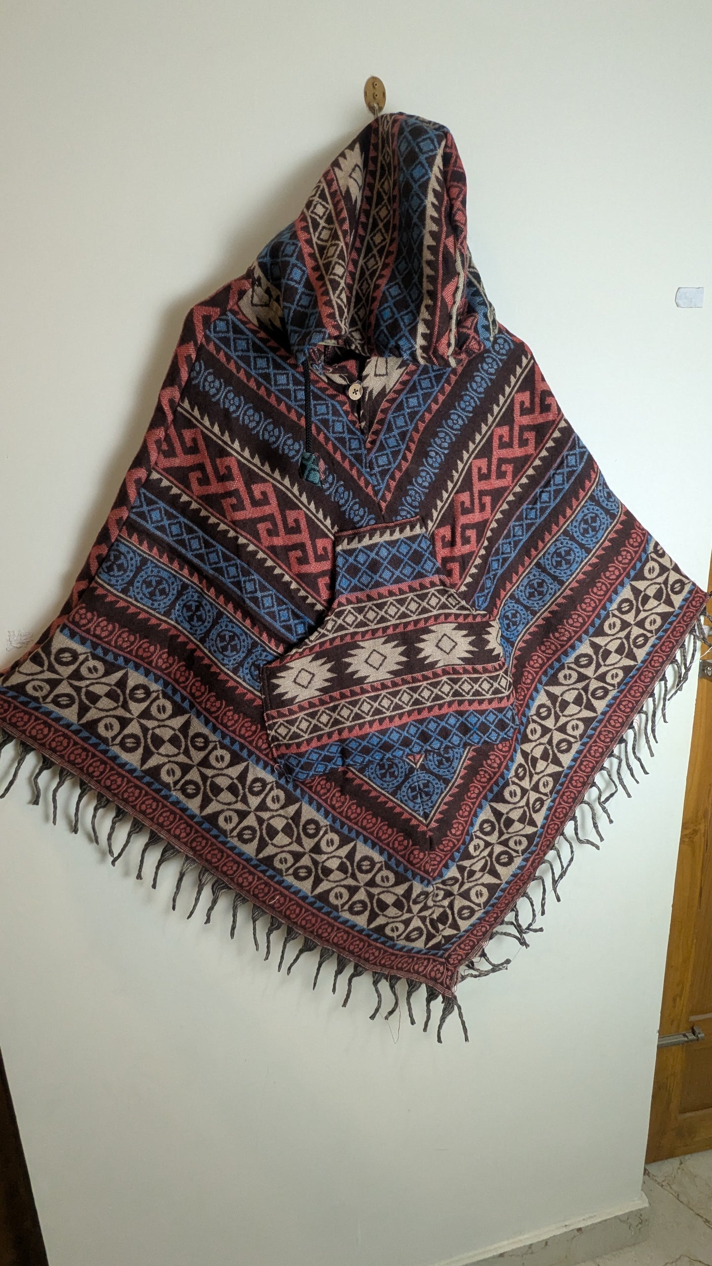 Sage Nomad Woven Gheri Joggers – Hand-Loomed Cotton with Tribal Accents