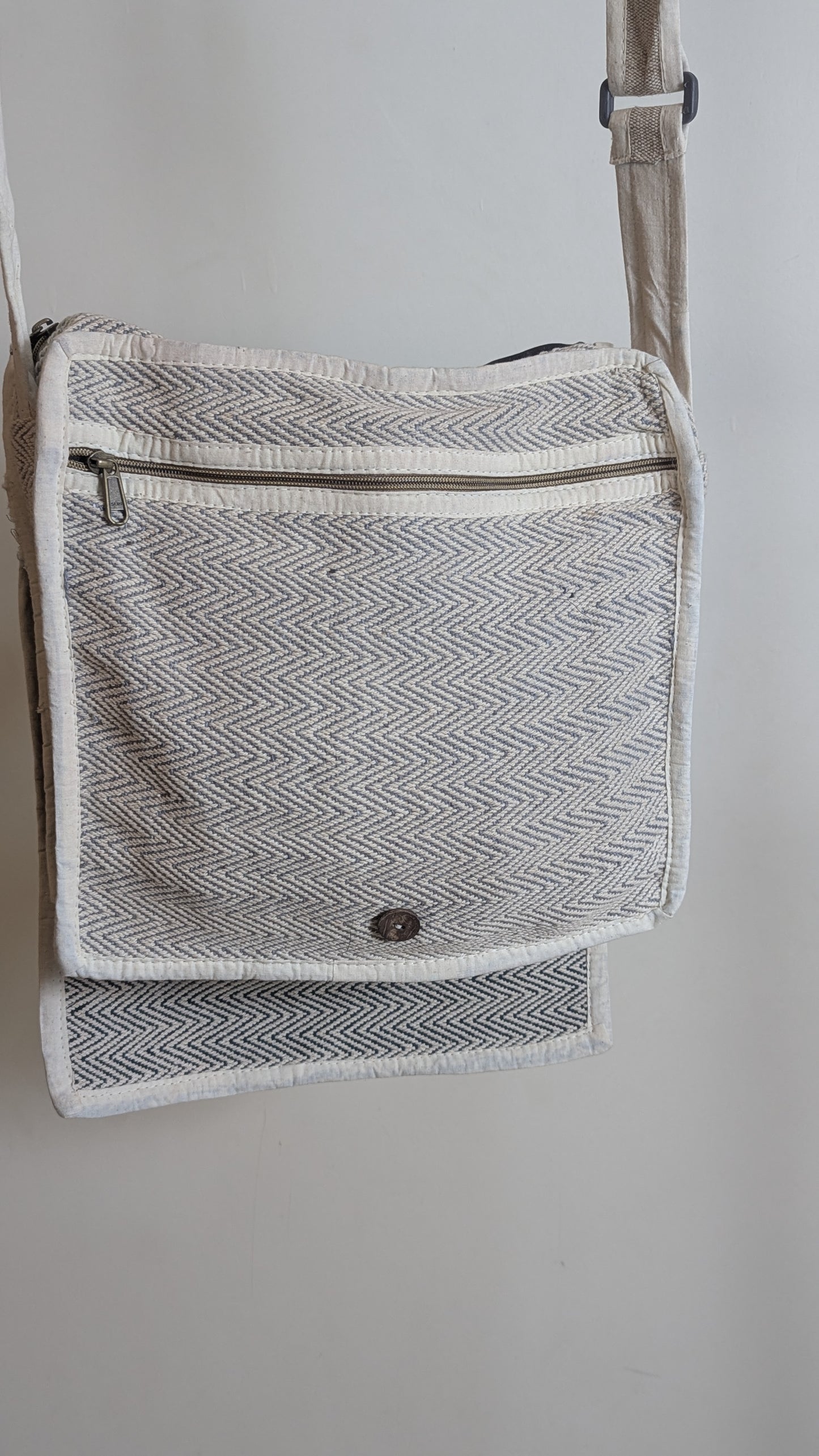 Eco-Friendly Handcrafted Himalayan Hemp Cross-body Bag