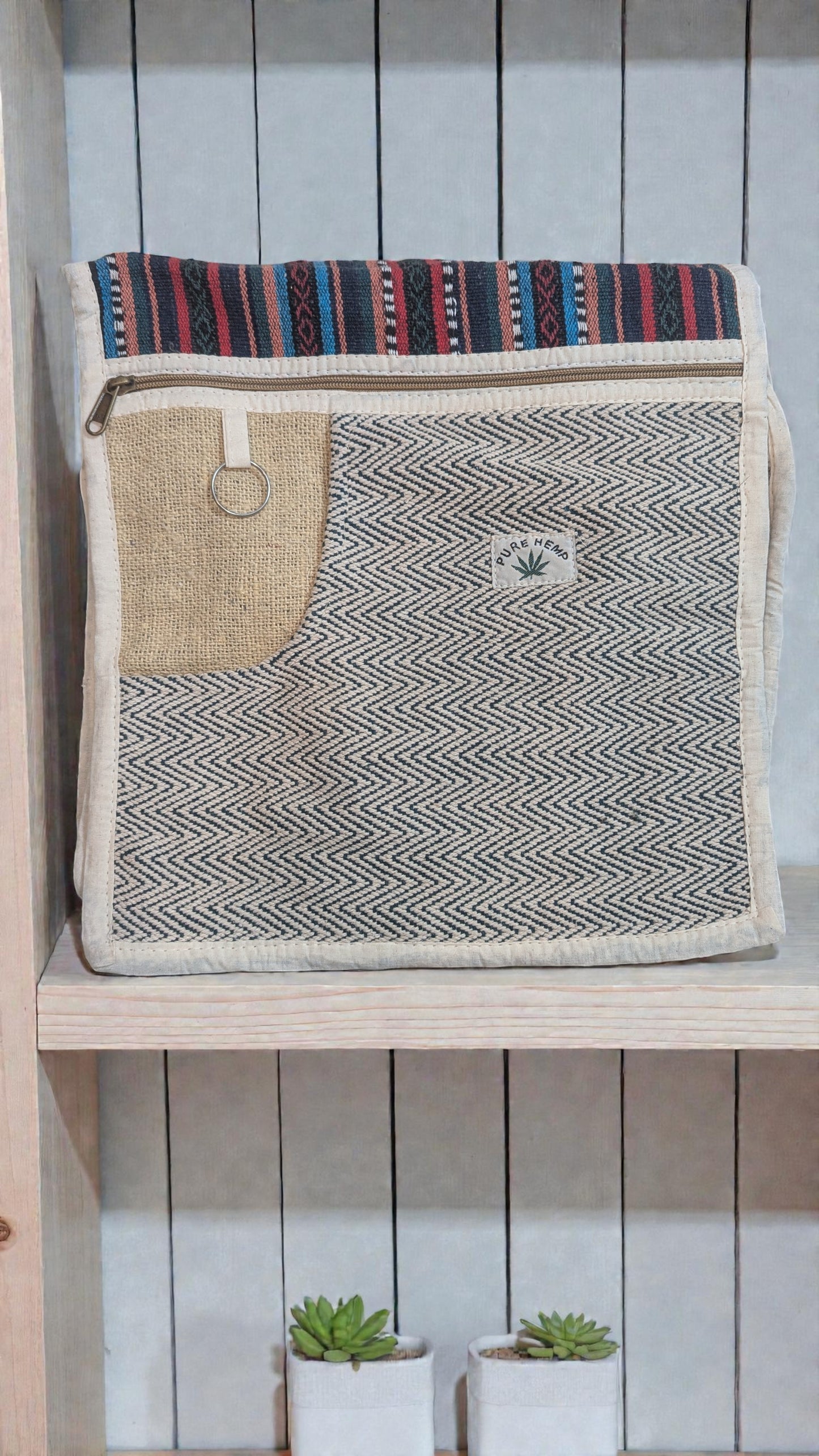 Eco-Friendly Handcrafted Himalayan Hemp Cross-body Bag