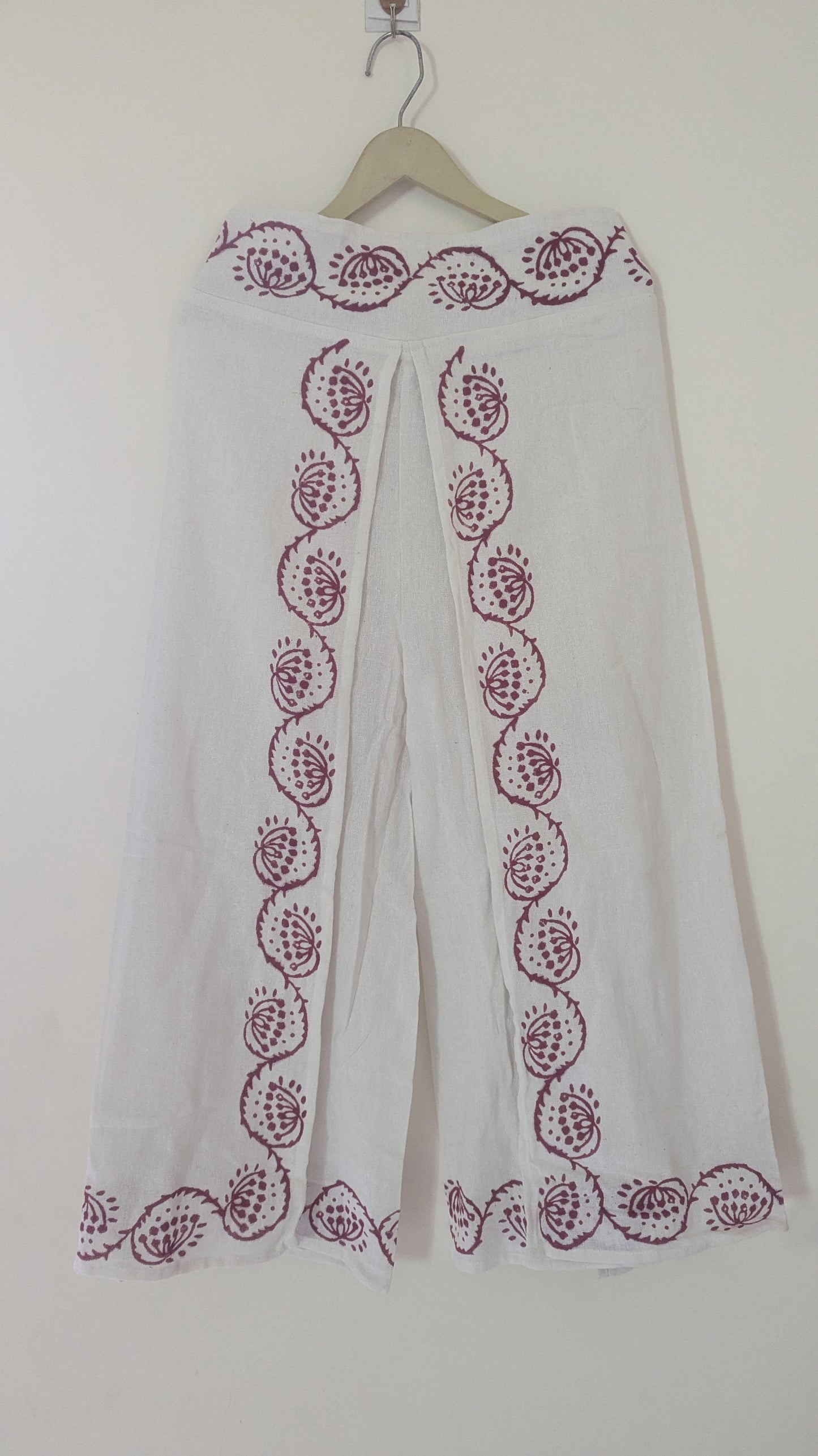 Sacred Bloom Co-ord Set | Hand-Block Print Tie-Front Set