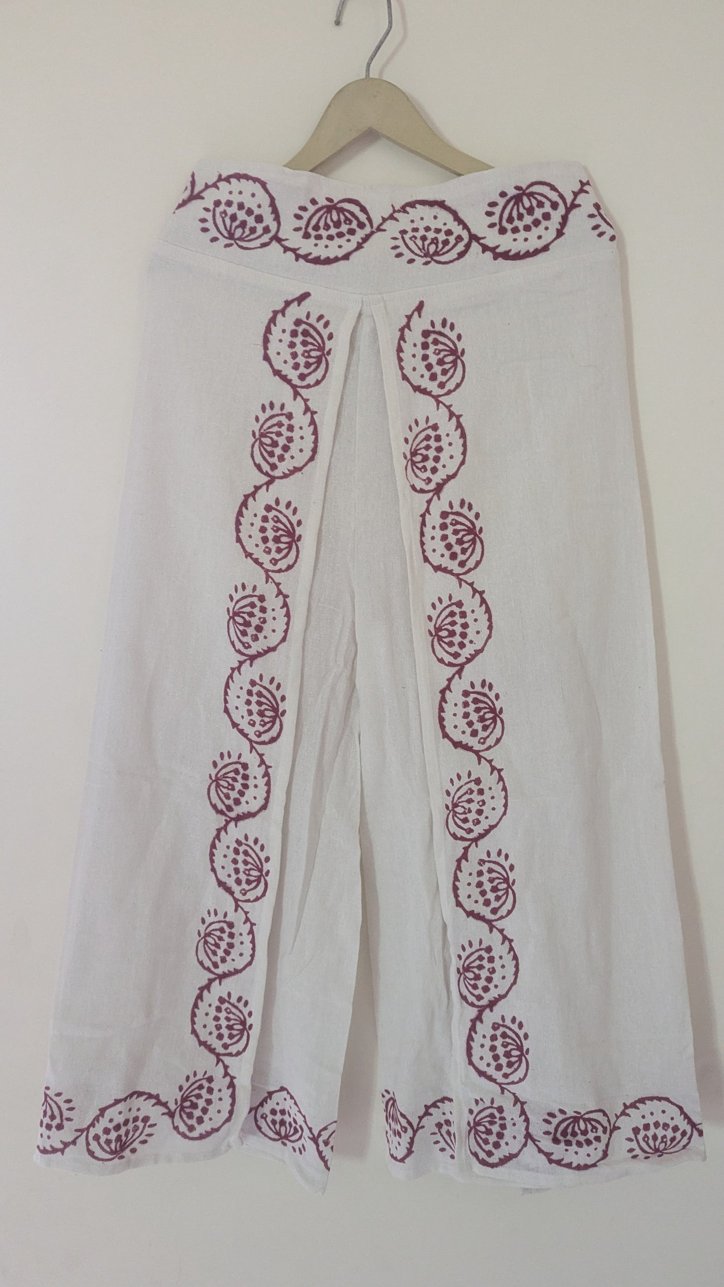 Sacred Bloom Co-ord Set | Hand-Block Print Tie-Front Set