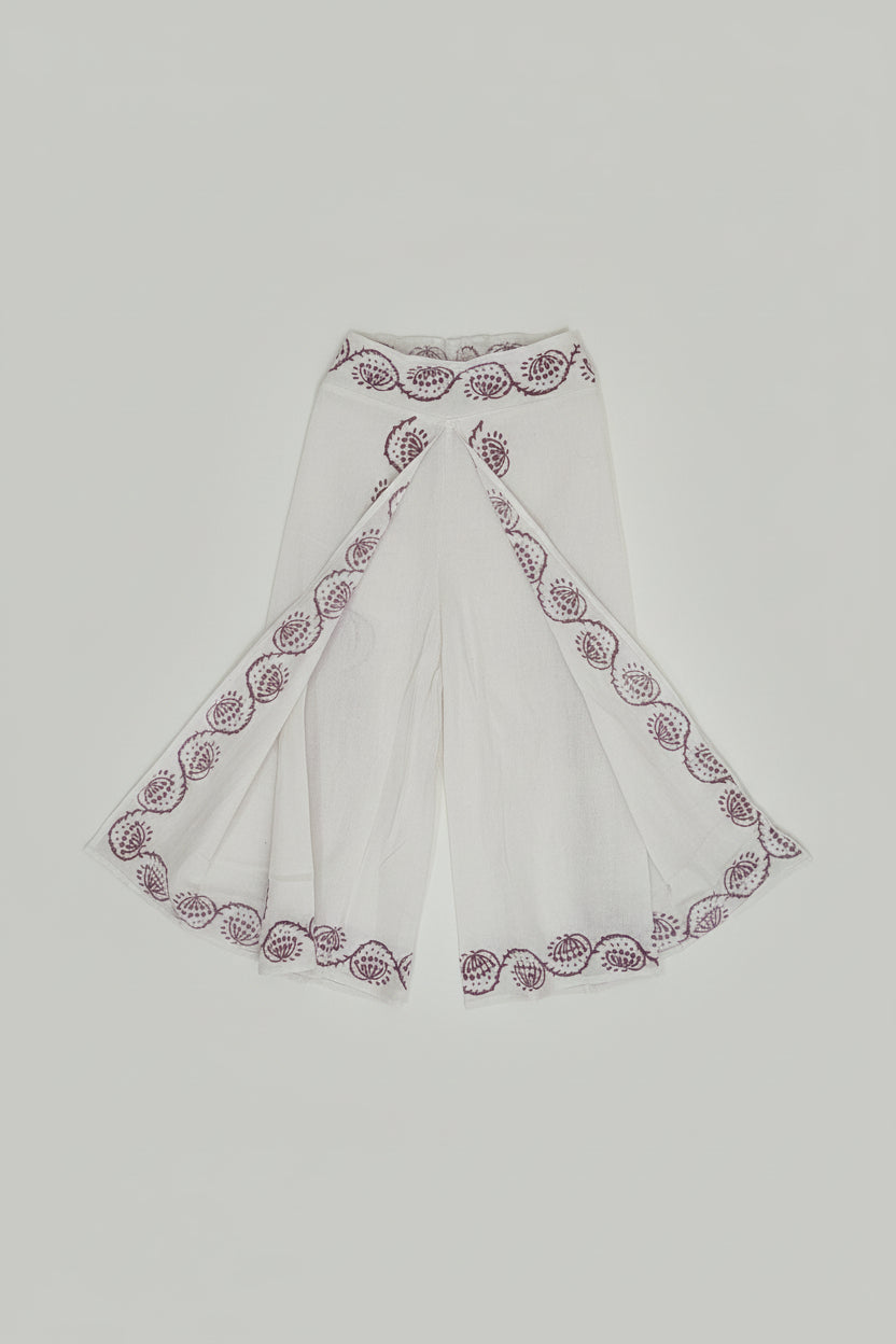 Sacred Bloom Co-ord Set | Hand-Block Print Tie-Front Set