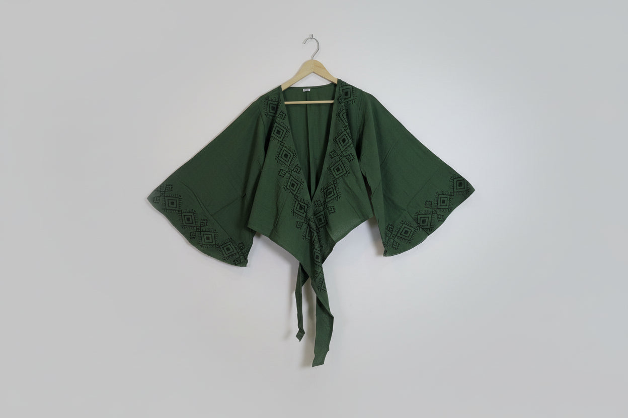 Tapasya Sage Wrap Co-ord Set