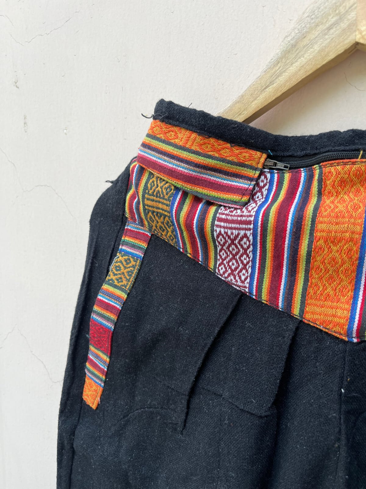 Black Nepali Kullu Style Pant – Handcrafted Ethnic Fashion