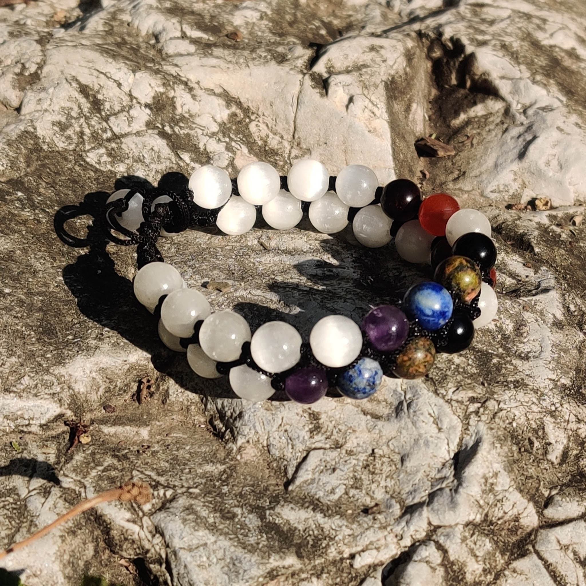Buy Premium Natural Authentic AAA Grade Lab Certified Healing Crystal  Unisex 8MM Selenite Bracelet at Amazon.in