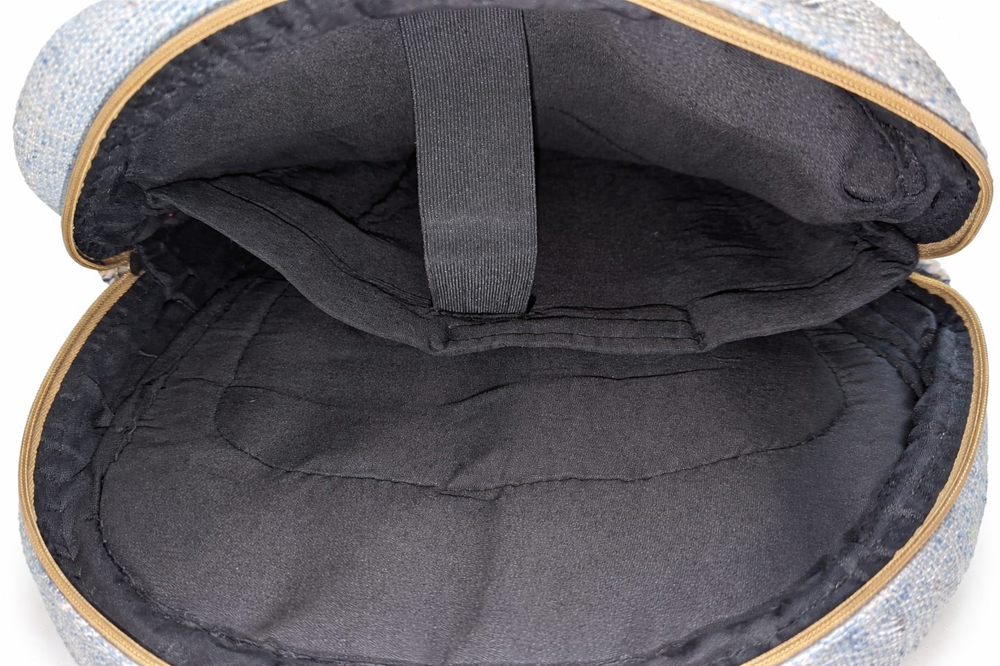 Eco-Friendly Leaf Print Hemp Rucksack – Boho Travel Companion