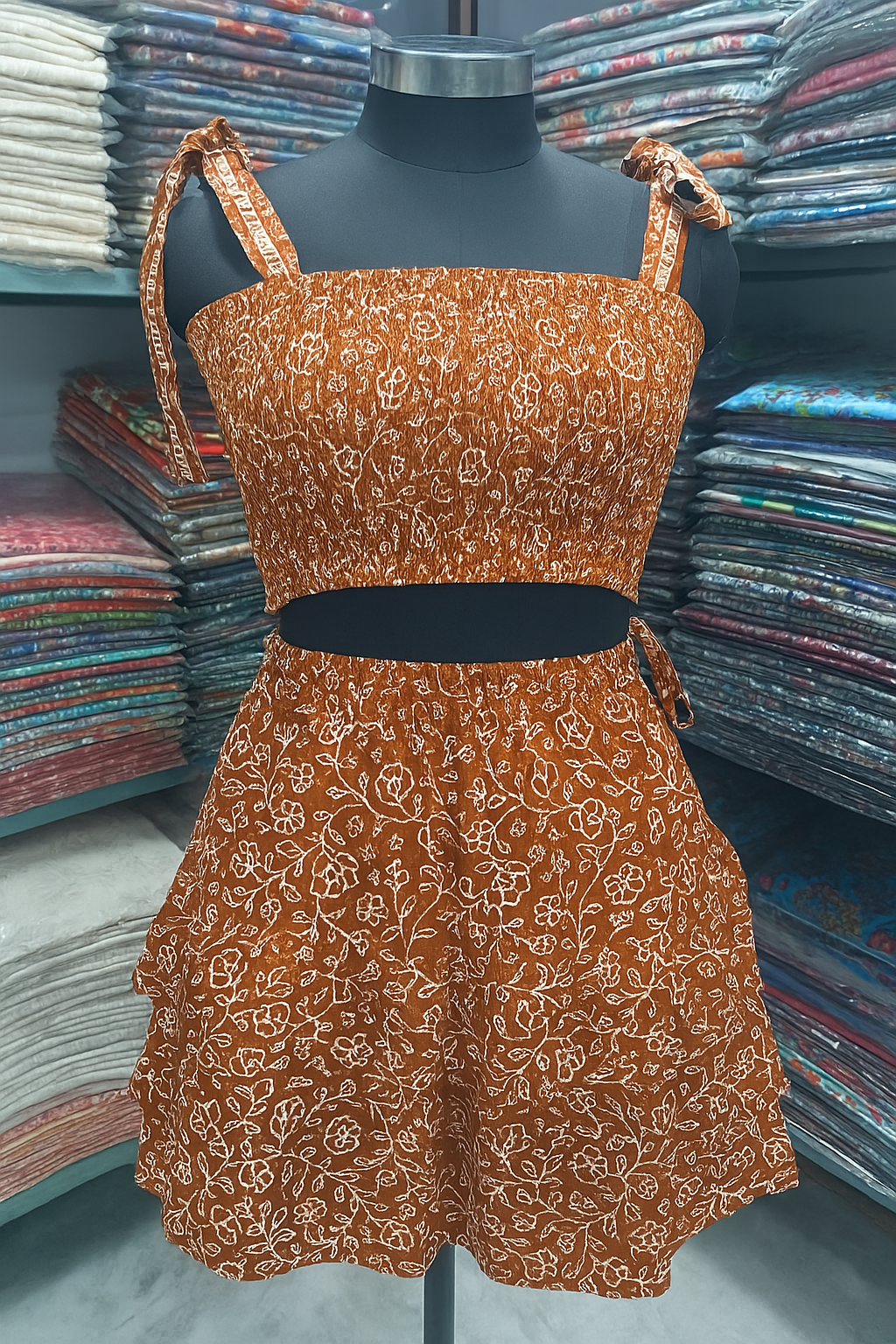 Bohemian Cotton Co-Ord Set | Handmade Elegance